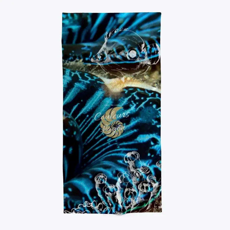 Serviette 30x60 BENITIER BLEU 3