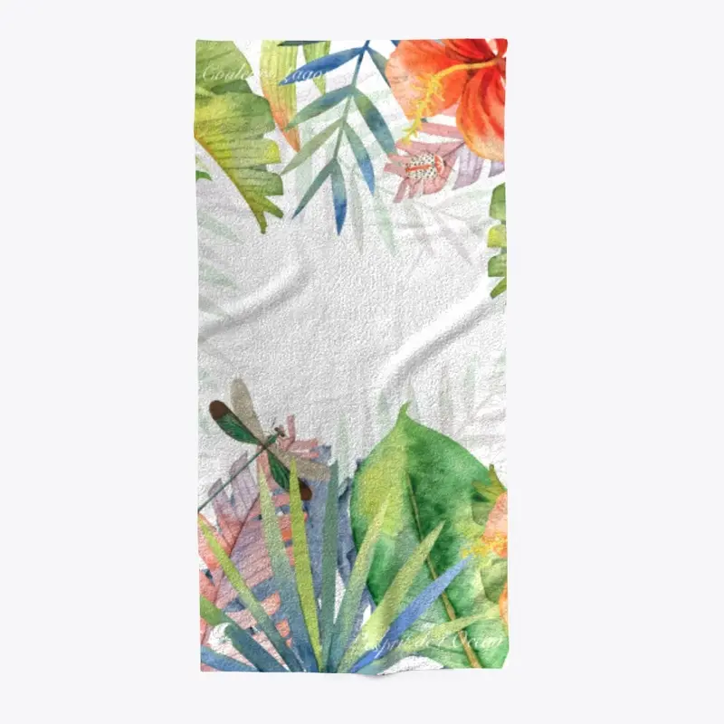  Serviette 30x60 PF1 LIBELLULE & COLEO